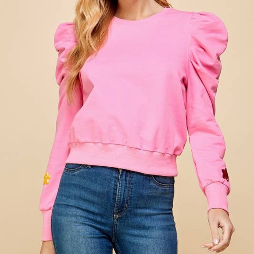 Sequined Stars Knit Top